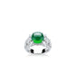 Pre-order: Green jade detailed modern Ring