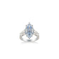 Intense Blue collection: Modern "Marquise Lover" Ring (16 carat)