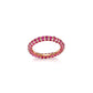 Ruby color collection: "Rose Red Dots" eternity band Ring