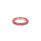 Ruby color collection: "Rose Red Dots" eternity band Ring