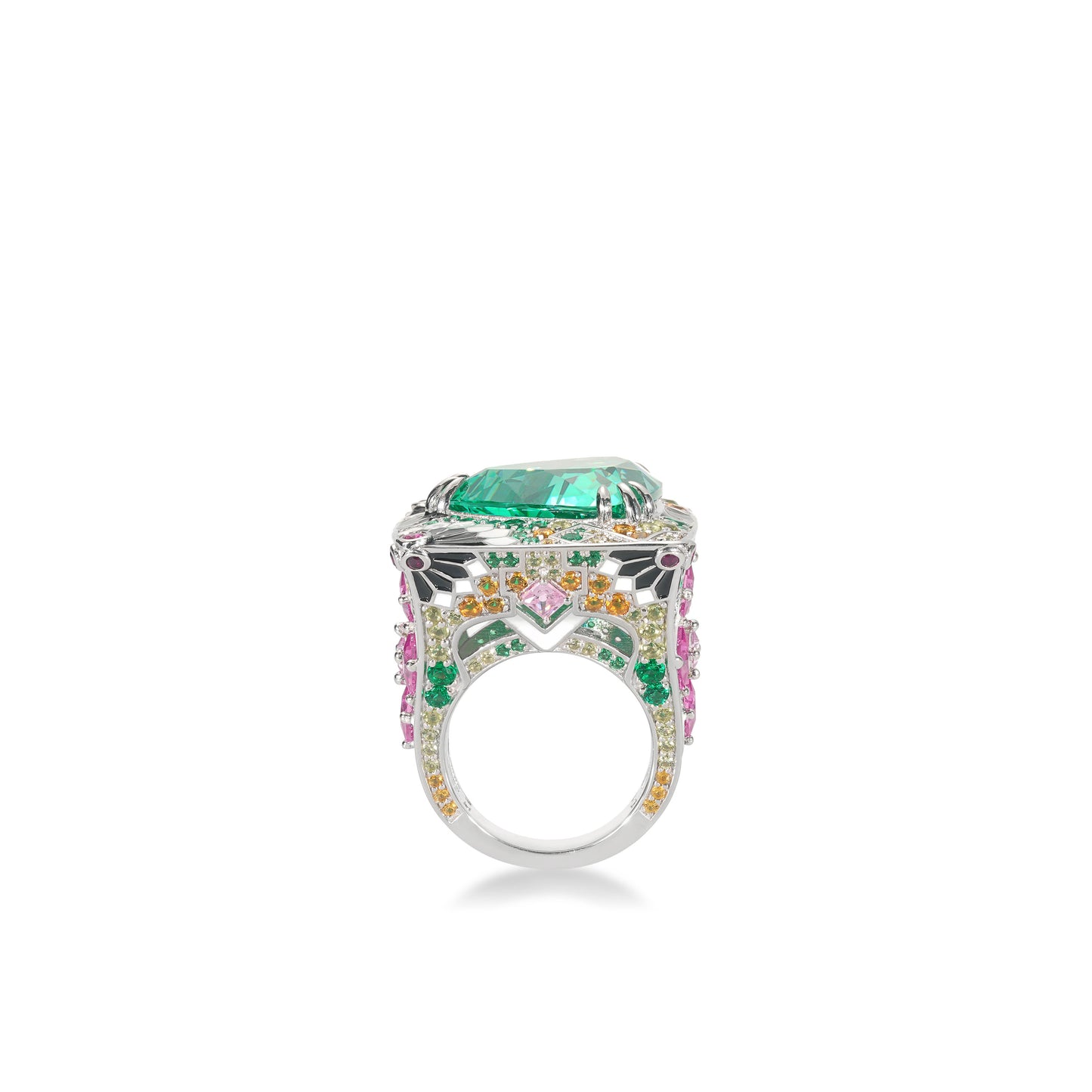 Pre-order High Jewelry Collection: the Monet Garden Deluxe-Inlaid Ring