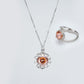 Christmas Promotion：Fanta padparadscha color Jewellery set