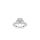 Wedding collection: Firework-cut detailed Solitaire Engagement/Wedding Ring.（5 carat)