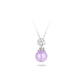 Promotion design: Icy pinkish purple chalcedony "Easter Egg" flower Pendant