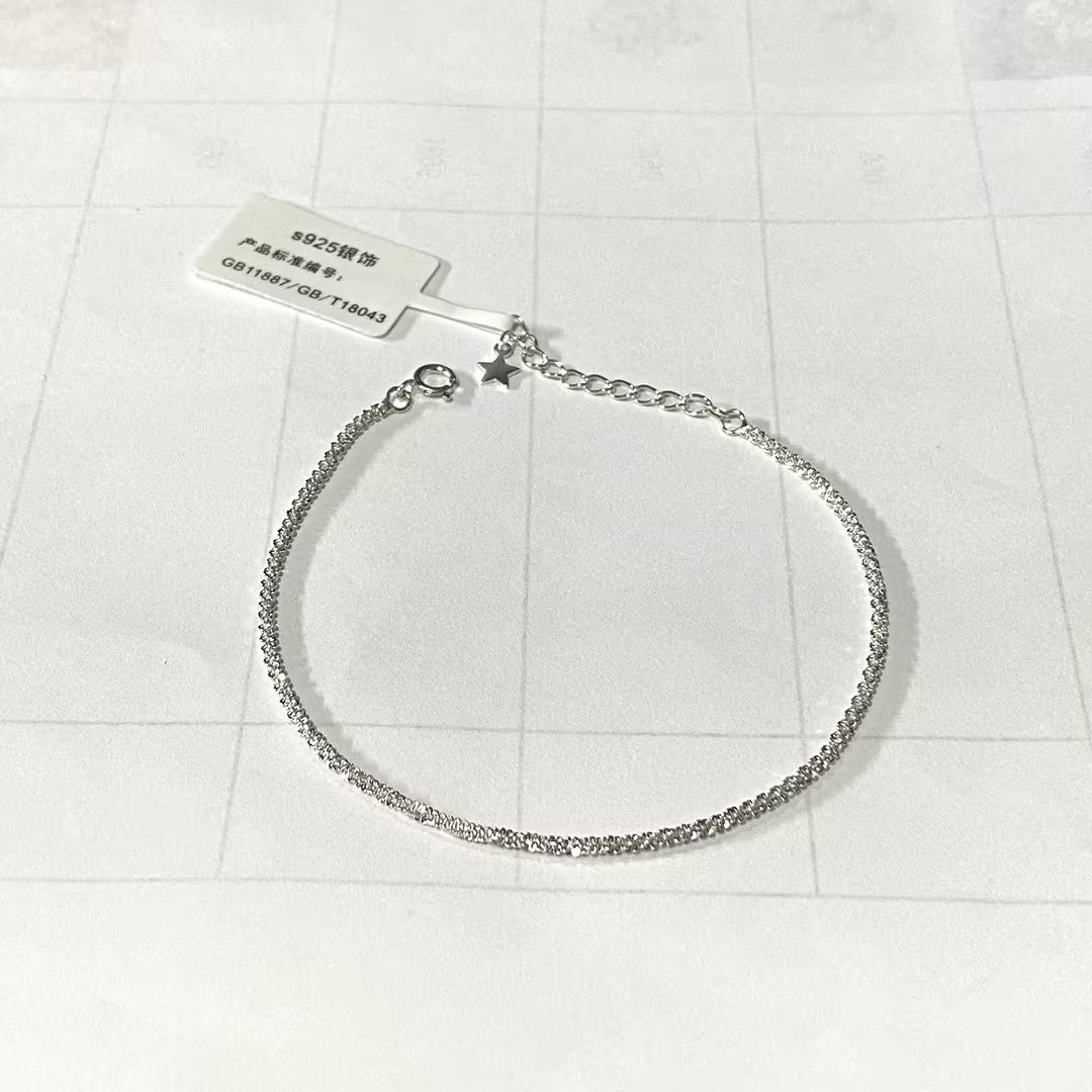 Promotion design: Dazzling Sterling Silver chain Bracelet