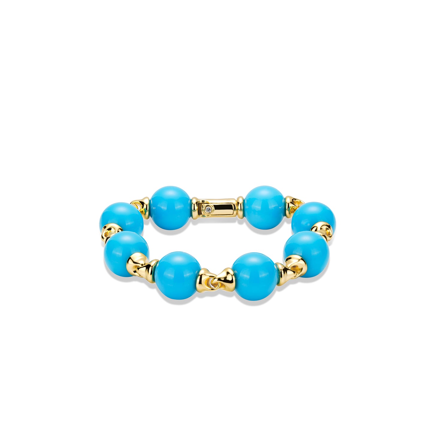 Limited Edition: Dyed Blue Turquoise Sphere Vintage Bracelet.