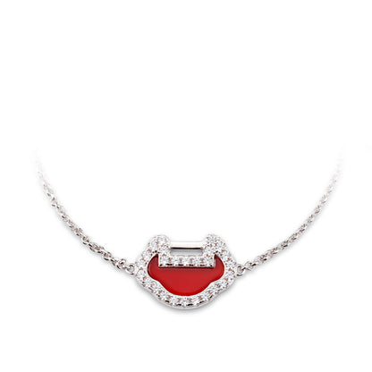 Red Agate Collection: Modern "Good Luck Ruyi" delicate Bracelet (Adjustable with extension)