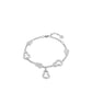 Modern White Bottle gourds "Hulu" Bracelet with extension