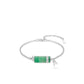 High Jewelry collection: Premium Green Floating Flower Jade "No worries Bamboo Pillar" Bracelet. (Adjustable)