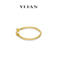 High Jewelry Collection: "Golden braided Horseshoe" Modern Tennis Bracelet (Unisex)