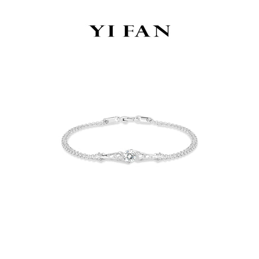 Wedding collection: Modern Brilliant "Parisian Stars Hourglass" detailed Bracelet