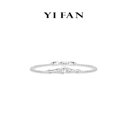 Wedding collection: Modern Brilliant "Parisian Stars Hourglass" detailed Bracelet