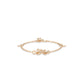 Rose-gold Fever collection: Modern "5 Lucky Clovers" detailed Bracelet