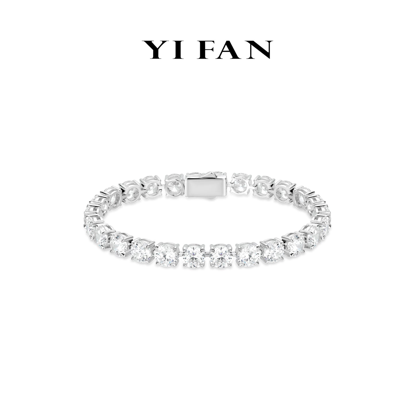 Pure Radiance Collection: Modern "Brilliant Stellar Glow Purity" detailed Tennis Bracelet (Unisex)