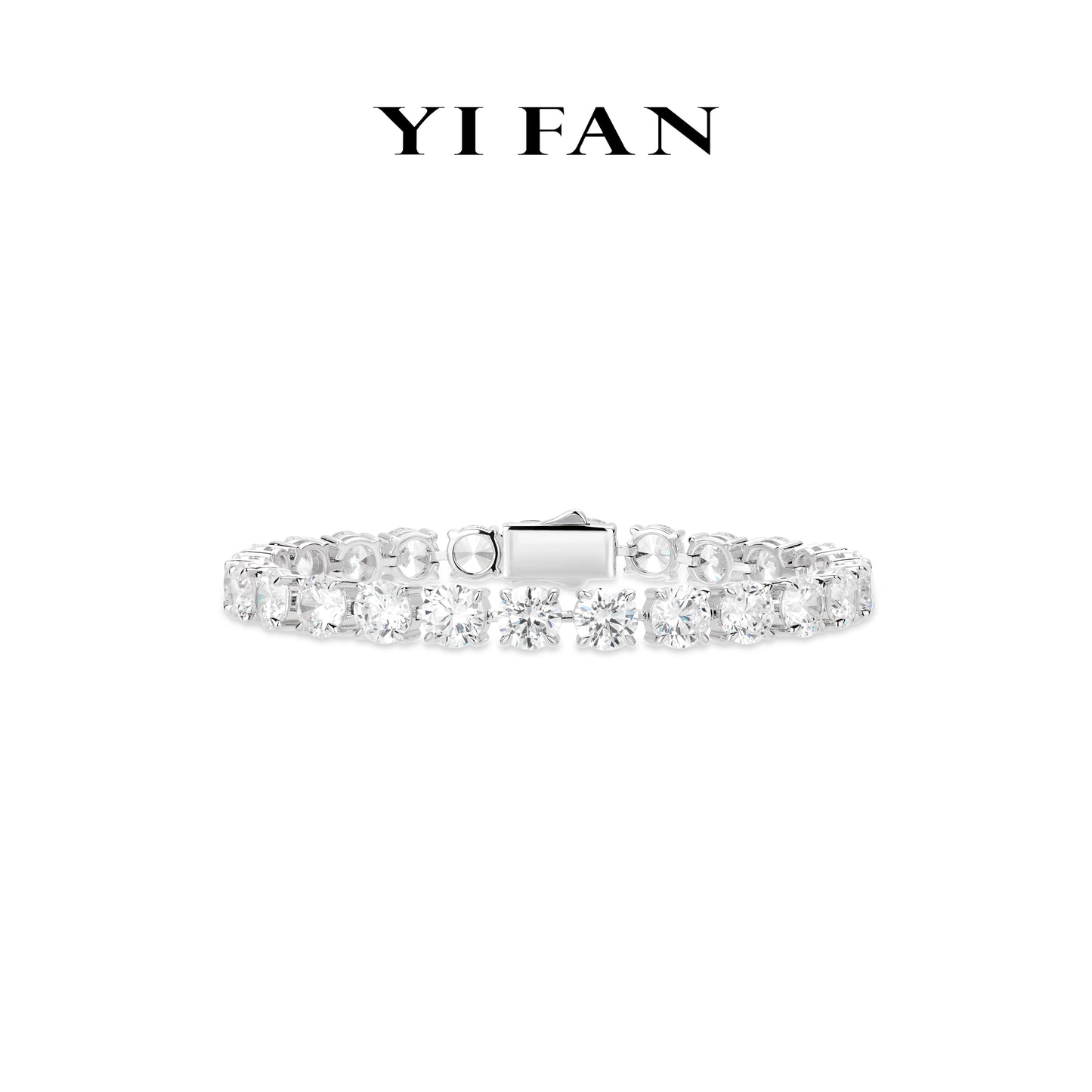 Pure Radiance Collection: Modern "Brilliant Stellar Glow Purity" detailed Tennis Bracelet (Unisex)