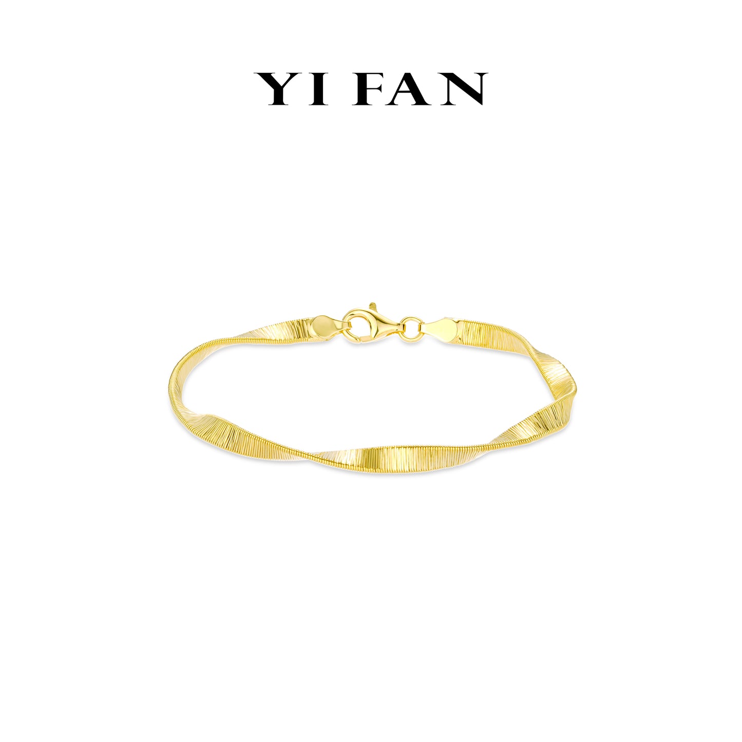 Minimalist collection: Modern "Golden Fettuccine" unique Bracelet (Unisex)