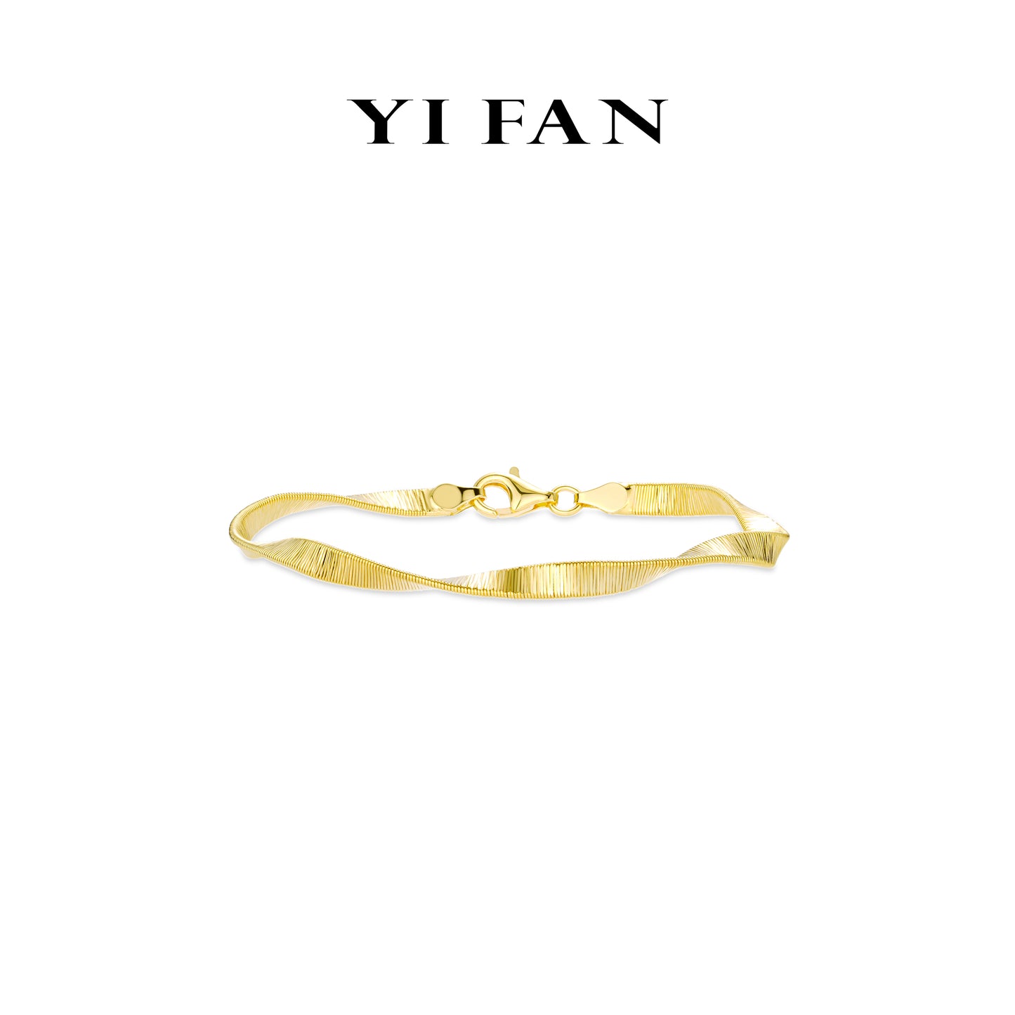 Minimalist collection: Modern "Golden Fettuccine" unique Bracelet (Unisex)