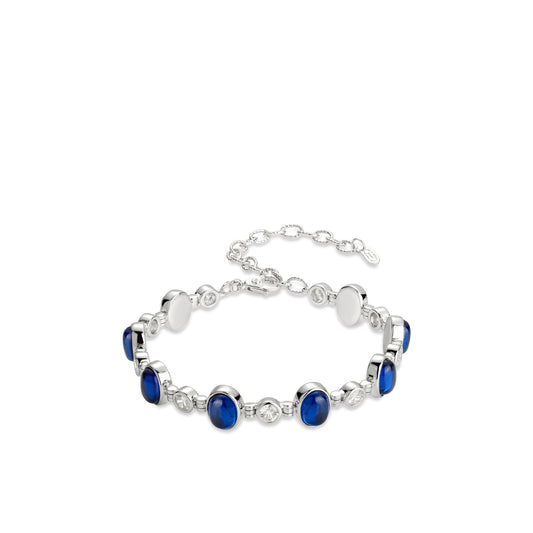 Pre-order Minimalist collection:  "Blue Oval" Modern Bracelet with extension (Unisex)