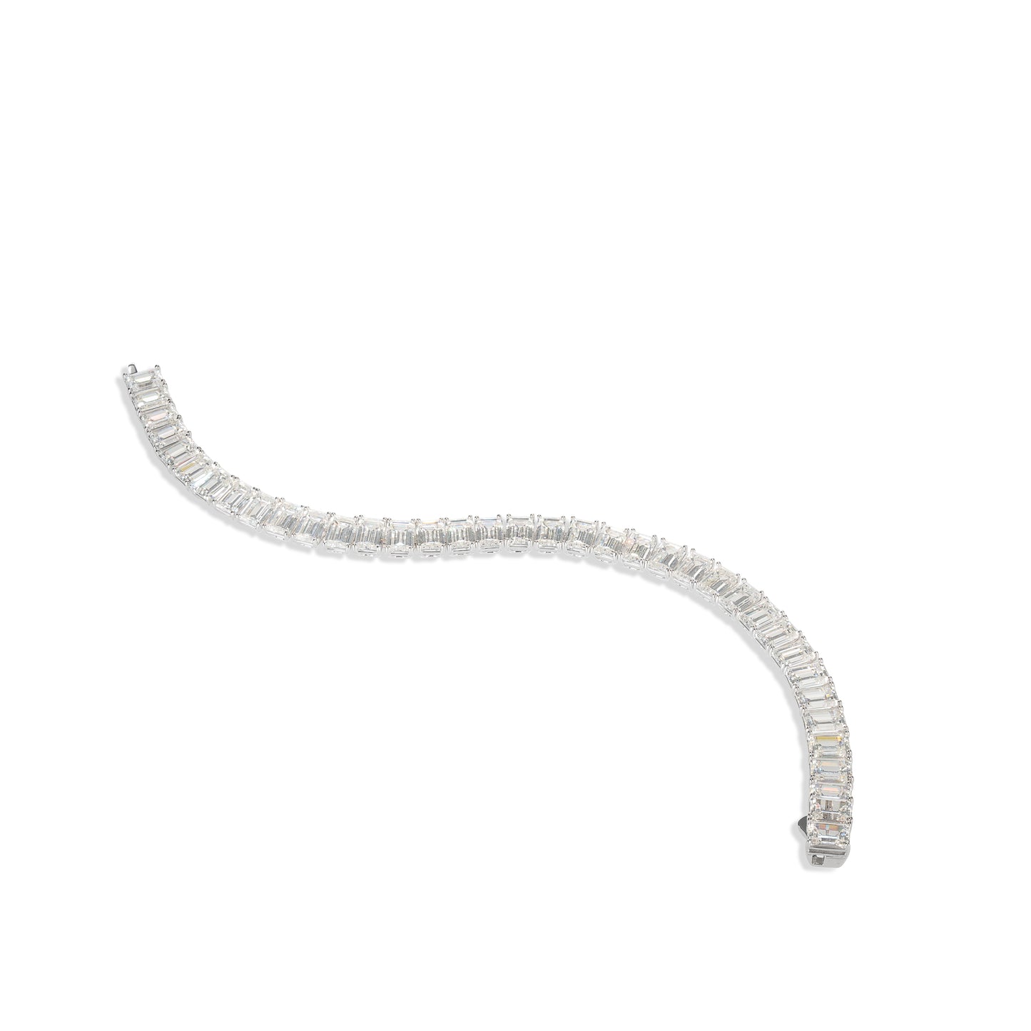 Wedding collection: Emerald-cut Tennis bracelet