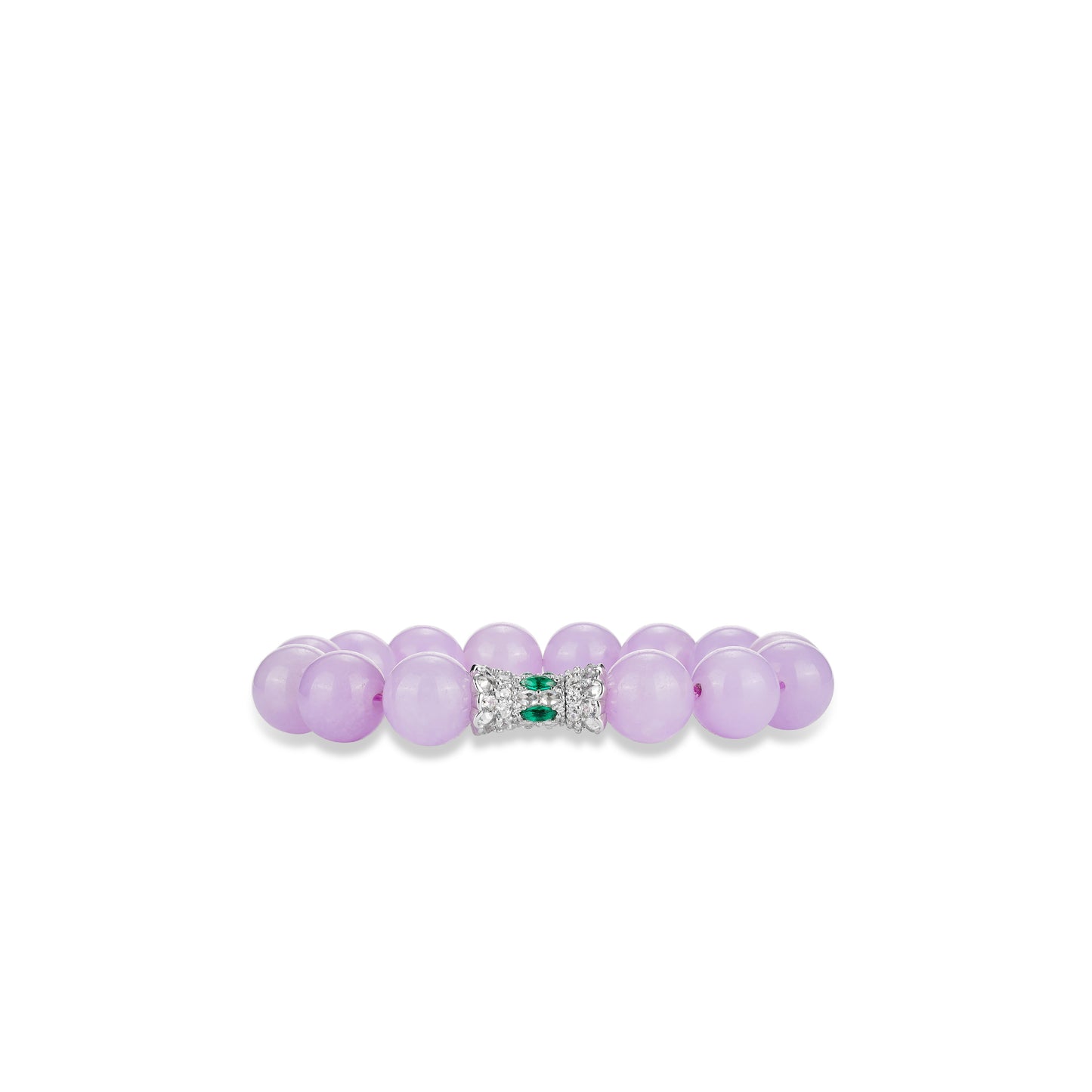 Pre-order: Pinkish purple Jade detailed bead bracelet