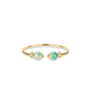 Pre-order High Jewelry collection: Premium Green Blossom Jade "Spring Mountain Sings" Golden Bracelet Bangle