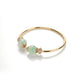 Pre-order High Jewelry collection: Premium Green Blossom Jade "Spring Mountain Sings" Golden Bracelet Bangle