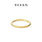 Golden time collection: Modern "Golden hand-carved Floral” detailed Bangle