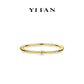 Minimalist collection: Brilliant "Golden Flipped" delicate Bracelet/Bangle