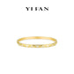 Minimalist collection: Golden "Rhombus Vein" CNC delicate Bracelet/Bangle