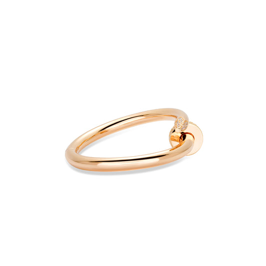 Rose-gold Fever collection: Modern "Extremely robust Nail" Bracelet/Bangle (widest version)