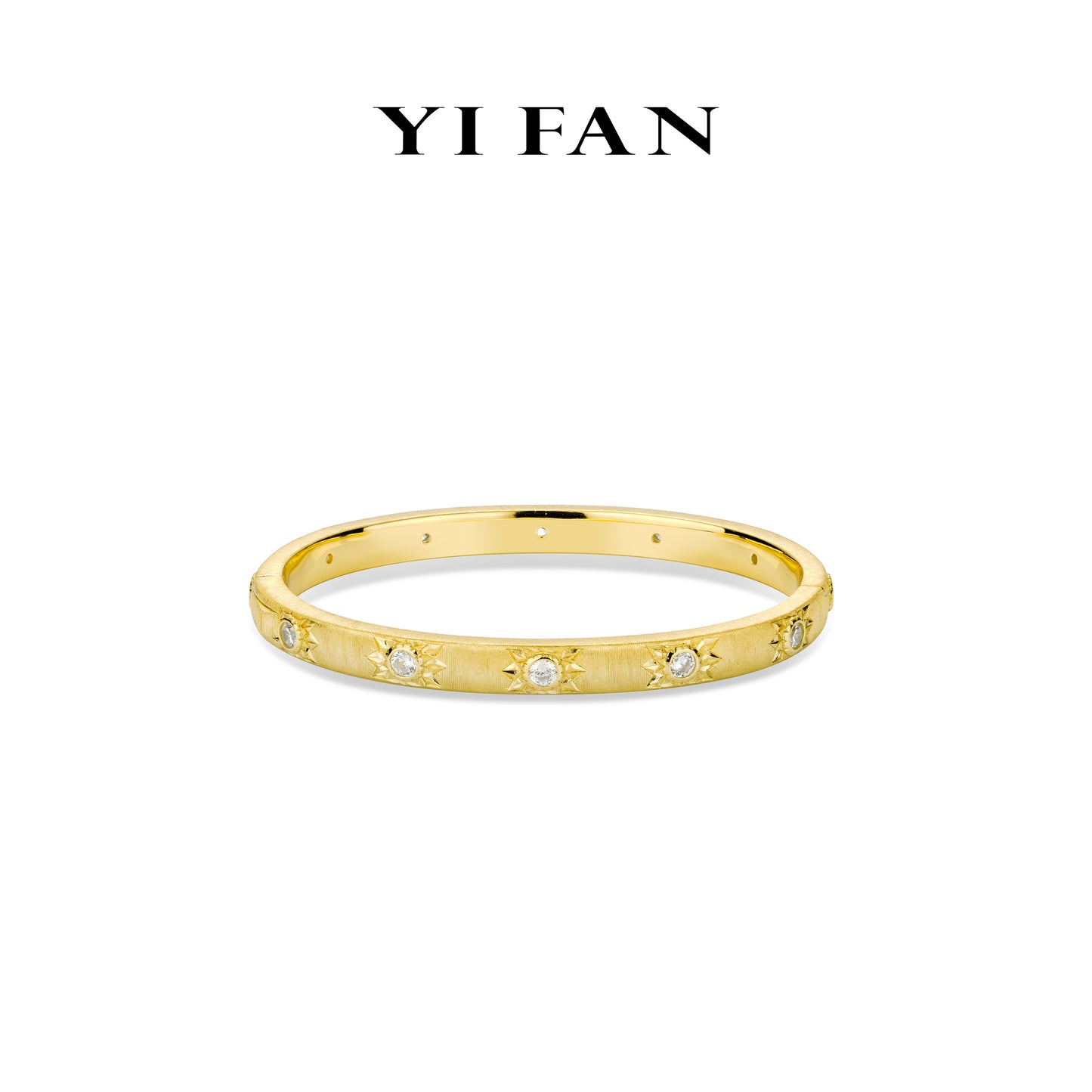 Golden time collection: Modern Brushed “Dazzling Sunflowers” detailed wide Bracelet/Bangle