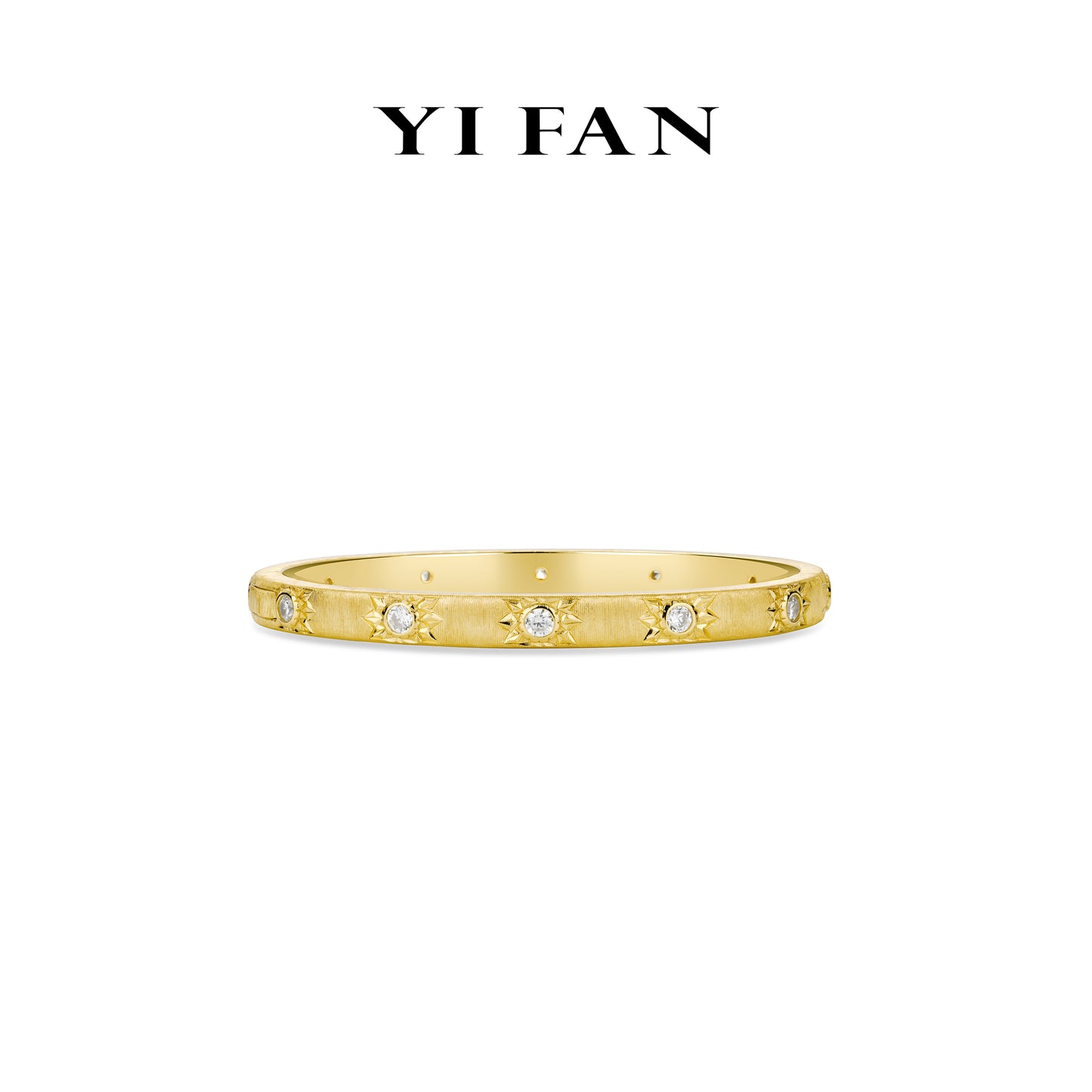 Golden time collection: Modern Brushed “Dazzling Sunflowers” detailed wide Bracelet/Bangle