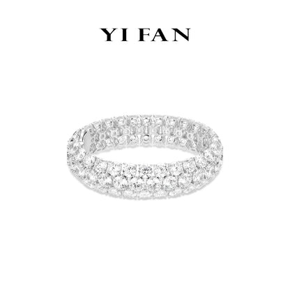 High Jewelry collection: Luxury "Threesome Brilliant Starry Sky" detailed Tennis Bracelet