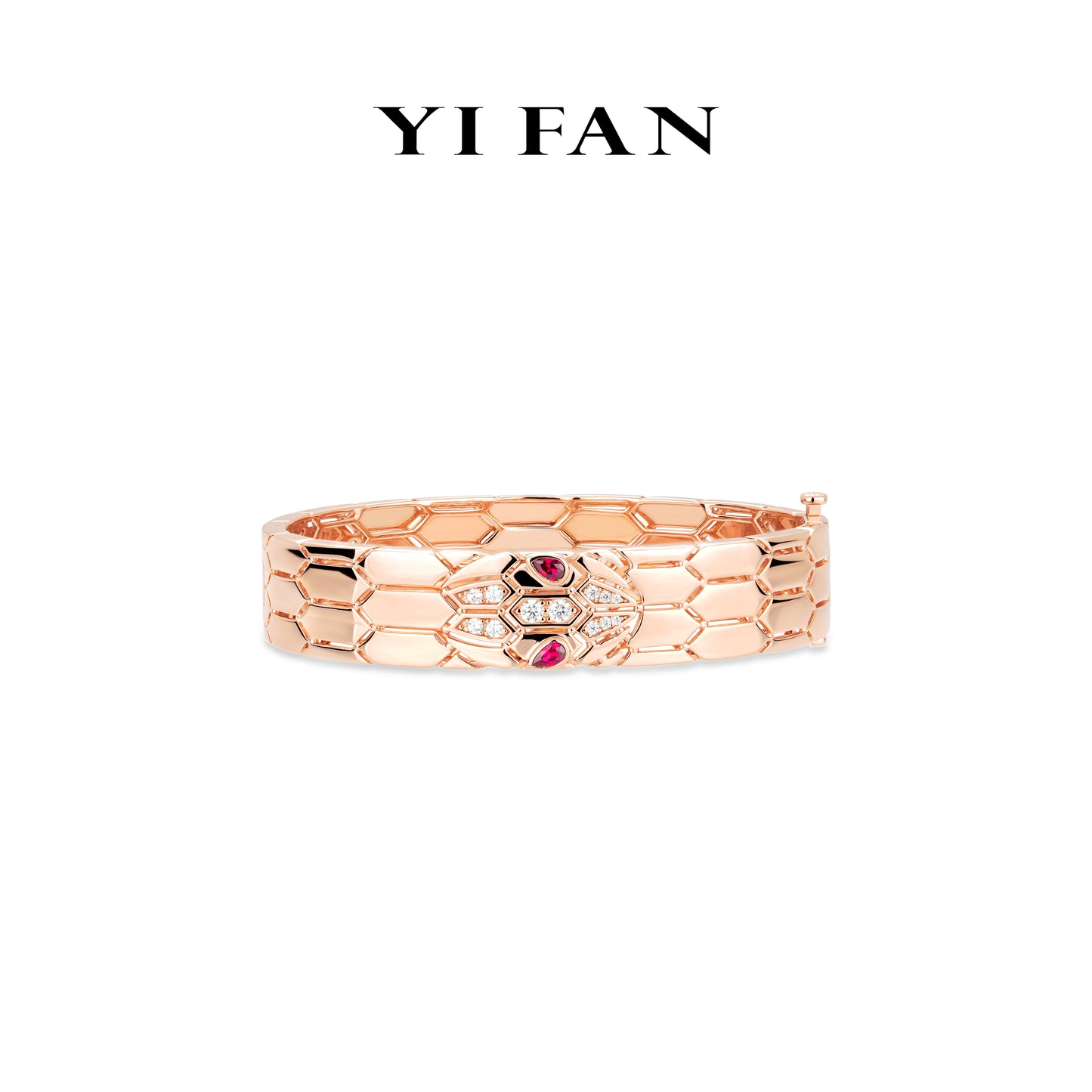 Limited Animal collection: Luxury "Red eyed Spirit Serpent" detailed Wide Bracelet/Bangle