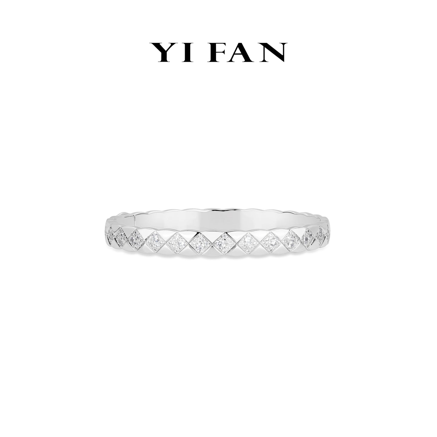 Minimalist collection: Modern "Rhombic Dreamland" detailed Bangle/Bracelet (Unisex)