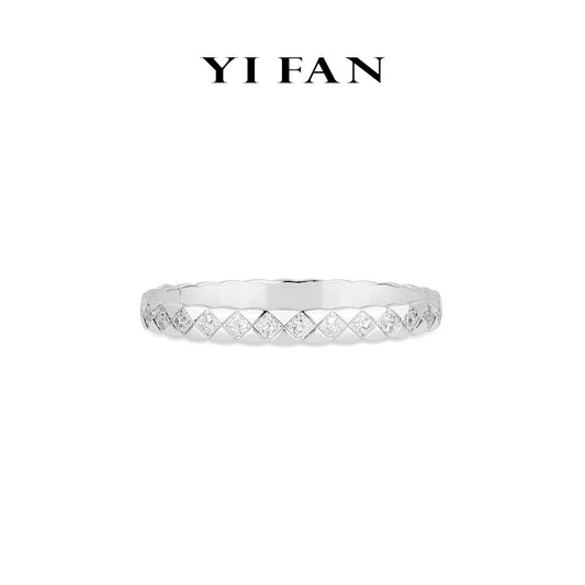 Minimalist collection: Modern "Rhombic Dreamland" detailed Bangle/Bracelet (Unisex)