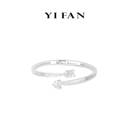 Minimalist collection: Modern"Cupid's Heart Arrow" detailed Bracelet/Bangle