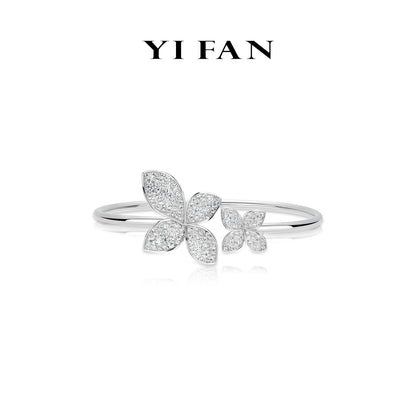 Bloom & Gleam Collection: Modern "Ethereal Blossom Stardust Petal" exquisite Elastic-wire Bracelet