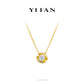 Minimalist collection: "Golden Treasure Egg" delicate Necklace (Unisex)