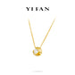 Minimalist collection: "Golden Treasure Egg" delicate Necklace (Unisex)