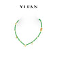 Pre-order High Jewelry collection: Multi-purpose "Golden Magpie treasures with Green jade beads" detailed Long Necklace