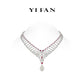 Pre-order High Jewelry Collection: Luxury Mixed-cutting "Icy G Water Droplets - Ice Queen" Stunning Necklace for Red Carpet/Banquet