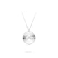 Minimalist collection: Modern "CNC X Disc" Pendant/Necklace (Big-size Unisex)