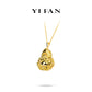 High Jewelry Collection: "Golden Glyph Shining Buddha” detailed Pendant/Necklace