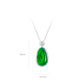 Green jade collection: Modern Hand-carved "Lucky Ruyi"  detailed Pendant Necklace (Unisex)