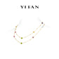 Minimalist collection: Modern Multi-purpose "Rainbow Sugar beans" delicate Long Necklace