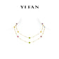 Minimalist collection: Modern Multi-purpose "Rainbow Sugar beans" delicate Long Necklace