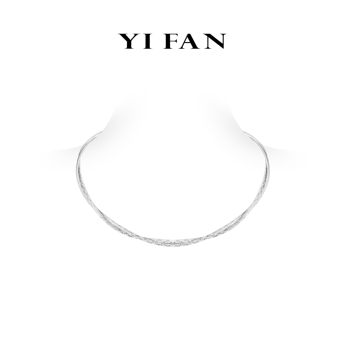 Minimalist collection: Modern "Silver Dazzling Crack Hammer " unique Double layered Necklace