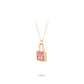 Welfare Exclusive Rose-gold Fever collection: Luxury "Rose Pink Bag" detailed Pendant/Necklace