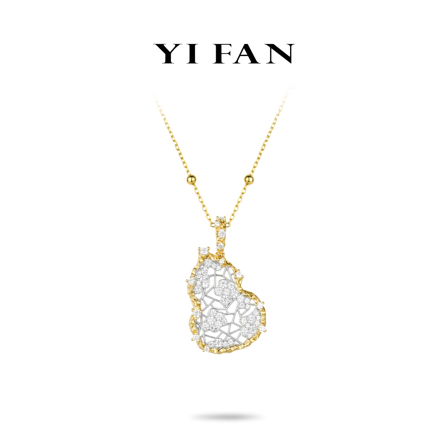 Christmas 2024 collection: Modern "Golden 2-tone Lace Treasure Gourd" exquisite Hulu Pendant/Necklace (Unisex)